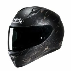 Buy 💯 Plastic Hjc C10 Epik Helmet Black Gold 🛒