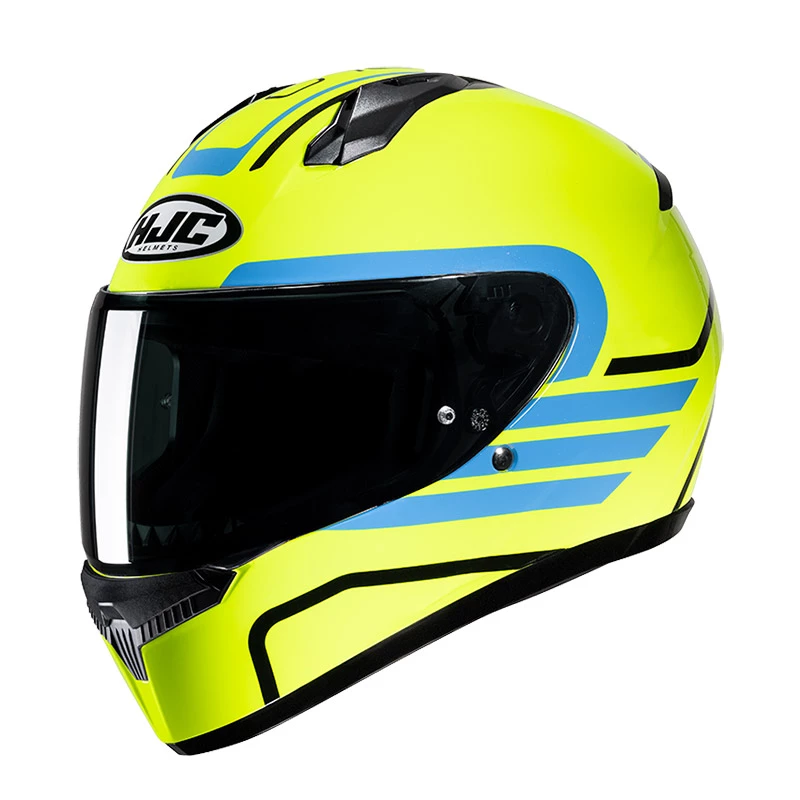 Flash Sale ๐ Plastic Hjc C10 Lito Helmet Yellow Blue โค๏ธ