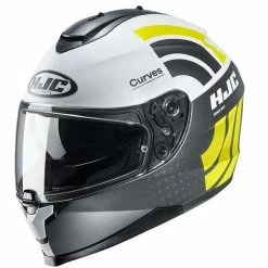 Coupon 🎁 Plastic Hjc C70 Curves Helmet Black Yellow 🔥