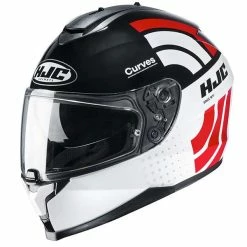 Best reviews of 🎁 Plastic Hjc C70 Curves Helmet White Red ❤️