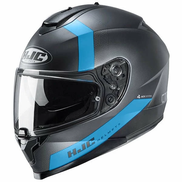 New 𧨠Plastic Hjc C70 Eura Helmet Blue π