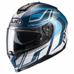 Buy 😀 Plastic Hjc C70 Lantic Helmet Blue White 🔔