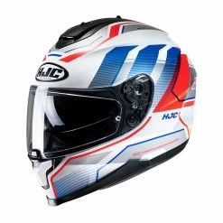 Cheapest 💯 Plastic Hjc C70 Nian Helmet Red Blue 🥰