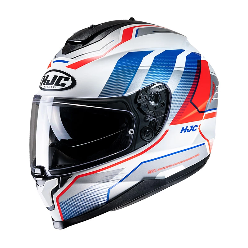 Cheapest π― Plastic Hjc C70 Nian Helmet Red Blue π₯°