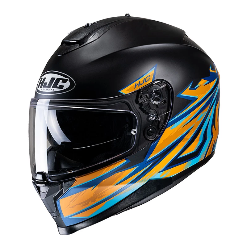 Brand new π₯ Plastic Hjc C70 Pentas Helmet Orange Blue π