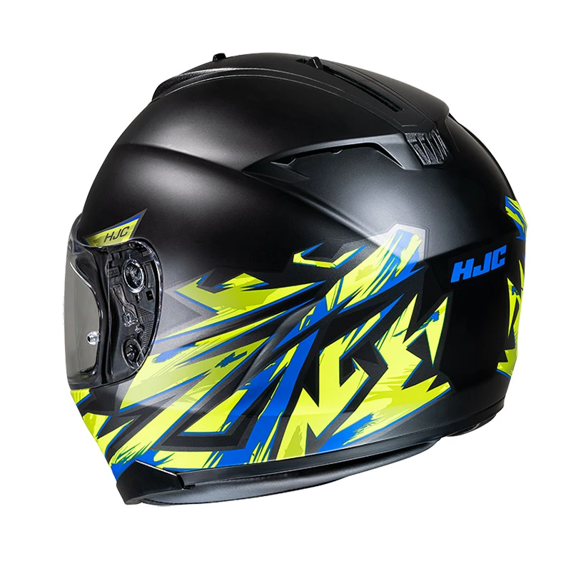 New π₯° Plastic Hjc C70 Pentas Helmet Yellow Black π - Image 2