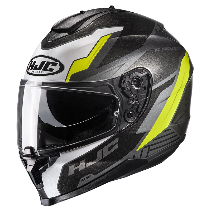 New βοΈ Plastic Hjc C70 Silon Helmet Black Yellow π