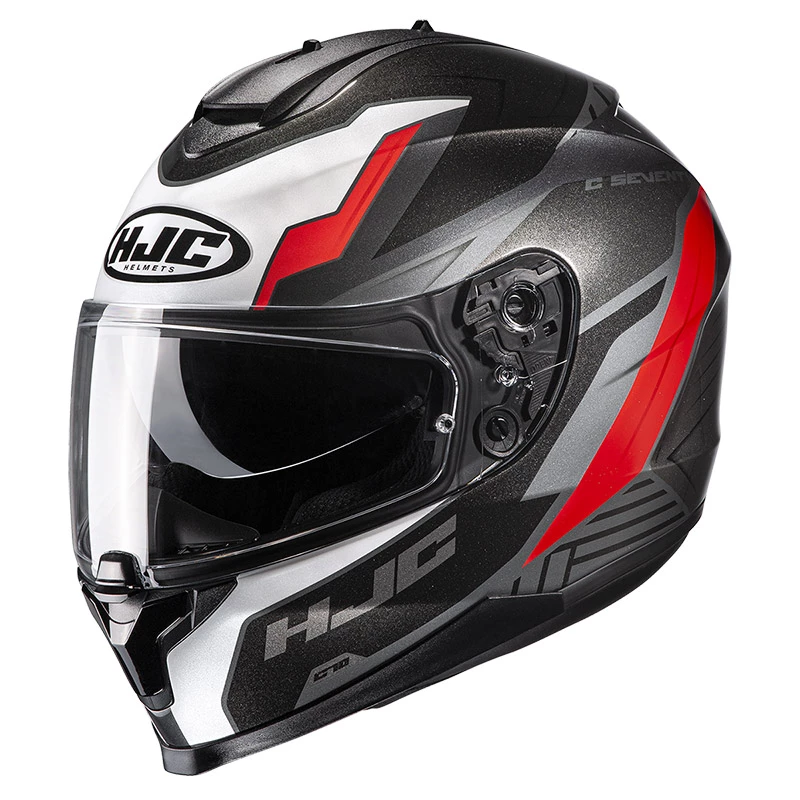 Discount π Plastic Hjc C70 Silon Helmet Black Red π