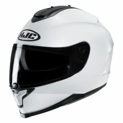 Best Sale ✔️ Plastic Full Face Helmet Hjc C70 Solid White 😉