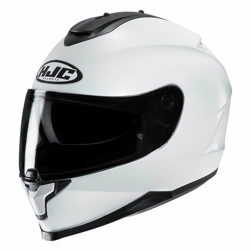 Best Sale βοΈ Plastic Full Face Helmet Hjc C70 Solid White π