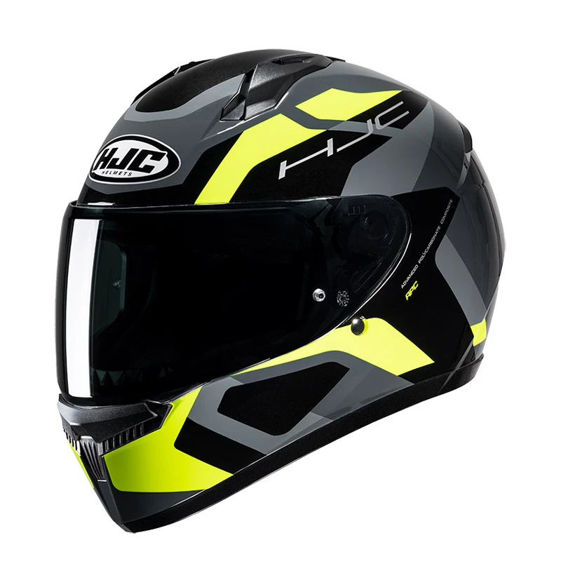 Cheap ๐ Plastic Hjc C10 Tins Helmet Yellow Black ๐