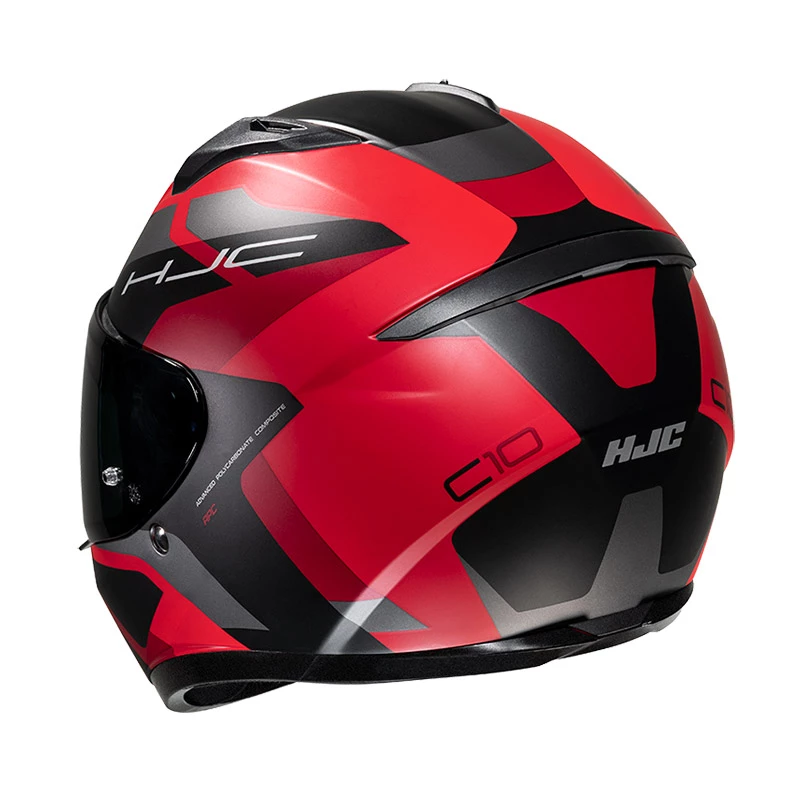 Best Pirce ๐ Plastic Hjc C10 Tins Helmet Black Red ๐ - Image 2