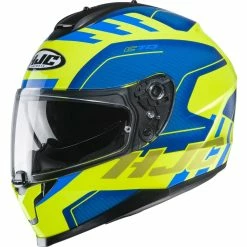Deals 🎁 Plastic Hjc C70 Koro Helmet Blue Yellow 🛒