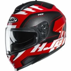 Brand new ✔️ Plastic Hjc C70 Koro Helmet Black Red 😍