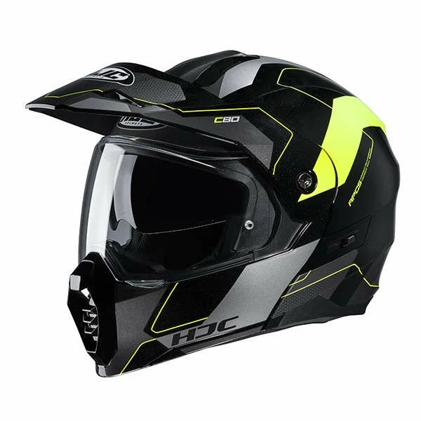 Brand new ๐ฅฐ Plastic Hjc C80 Rox Modular Helmet Yellow ๐ฏ