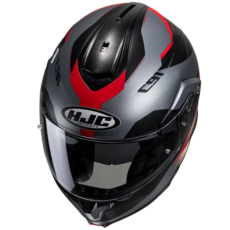 Cheapest ๐ Plastic Hjc C91 Karan Modular Helmet Red Grey ๐ - Image 3