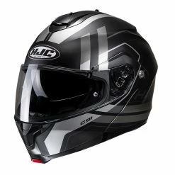 Cheapest 💯 Plastic Hjc C91 Octo Modular Helmet Grey Black 👍