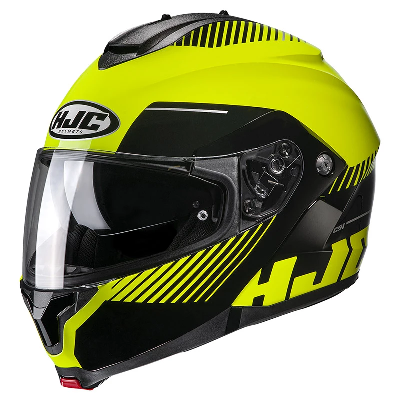 Buy ๐ Plastic Hjc C91 Prod Modular Helmet Yellow Black โจ