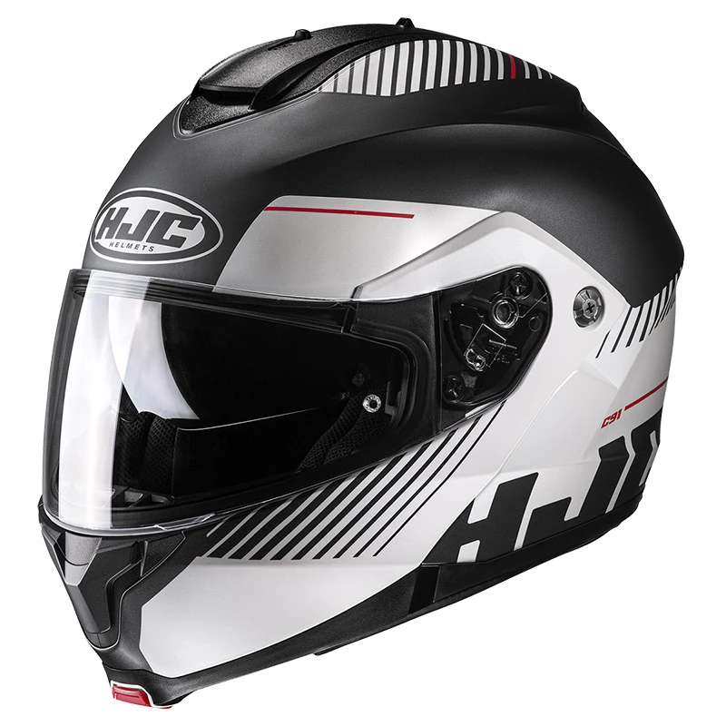 Budget โ๏ธ Plastic Hjc C91 Prod Modular Helmet Black Grey ๐