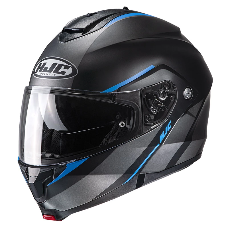 Budget ๐ Plastic Hjc C91 Tero Modular Helmet Black Blue โจ