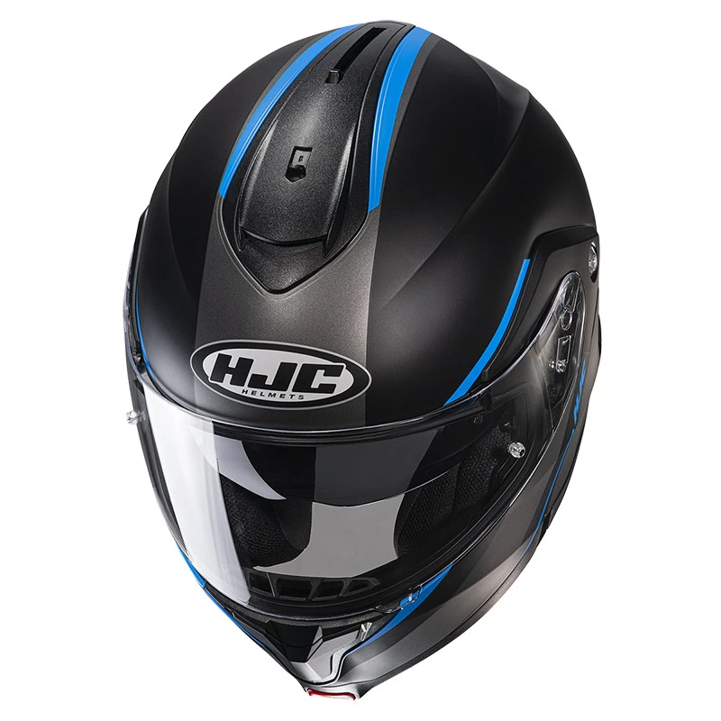 Budget ๐ Plastic Hjc C91 Tero Modular Helmet Black Blue โจ - Image 3