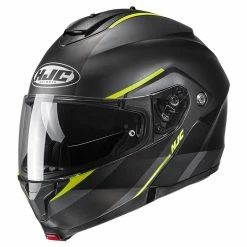 Wholesale 😍 Plastic Hjc C91 Tero Modular Helmet Black Yellow 🎁