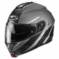 Deals 🥰 Plastic Hjc C91 Tero Modular Helmet Grey Black 🧨