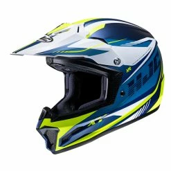 Cheap ✔️ Plastic Hjc Cl-xy 2 Drift Kid Helmet Blue Yellow ✨