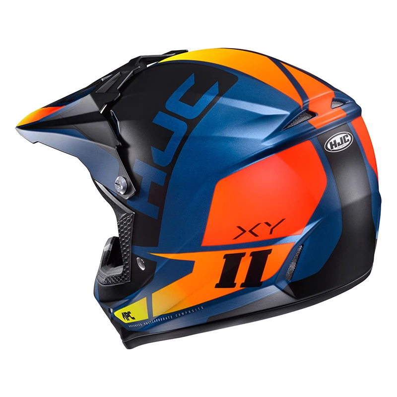 Promo 😉 Plastic Hjc Cl-xy 2 Creed Kid Helmet Blue Orange 🥰 - Image 3