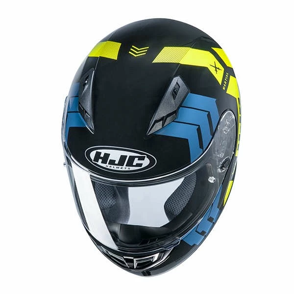 Discount ✔️ Plastic Hjc Cs-15 Martial Helmet Blue Yellow ✔️ - Image 3