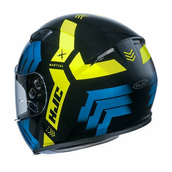 Discount ✔️ Plastic Hjc Cs-15 Martial Helmet Blue Yellow ✔️ - Image 2