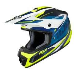 Budget ❤️ Plastic Hjc Cs-mx 2 Drift Helmet Blue Yellow 🤩