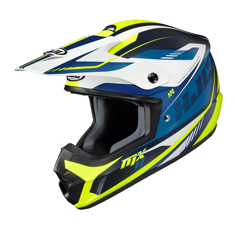Budget โค๏ธ Plastic Hjc Cs-mx 2 Drift Helmet Blue Yellow ๐คฉ