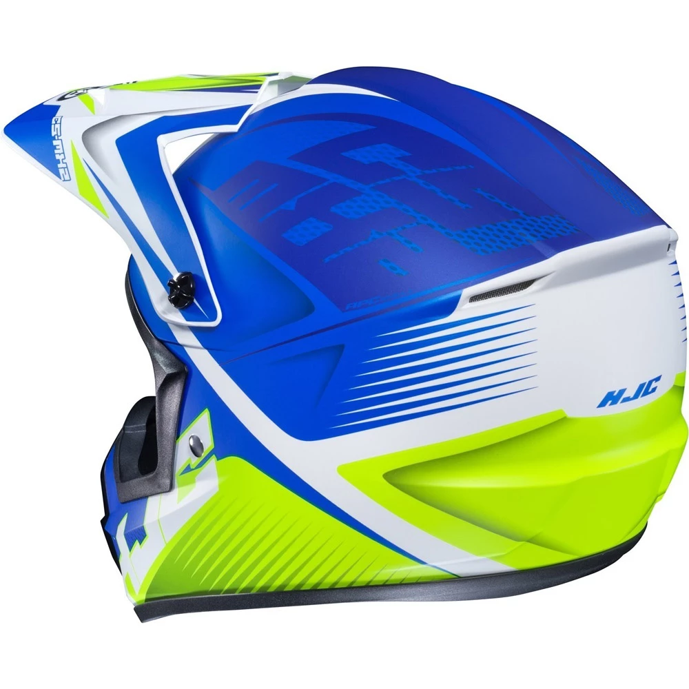 Best Sale ๐ Plastic Hjc Cs Mx 2 Ellusion Helmet Blue Yellow ๐ฏ - Image 2