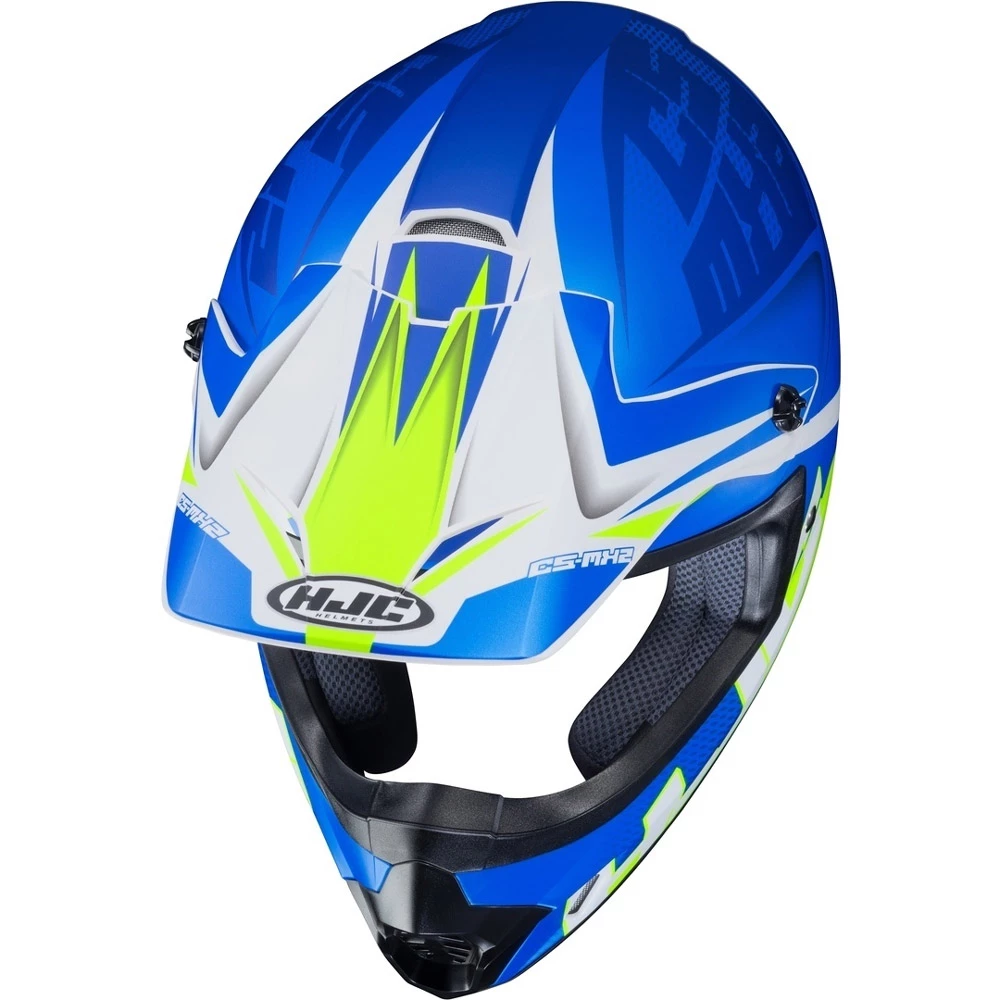 Best Sale ๐ Plastic Hjc Cs Mx 2 Ellusion Helmet Blue Yellow ๐ฏ - Image 3