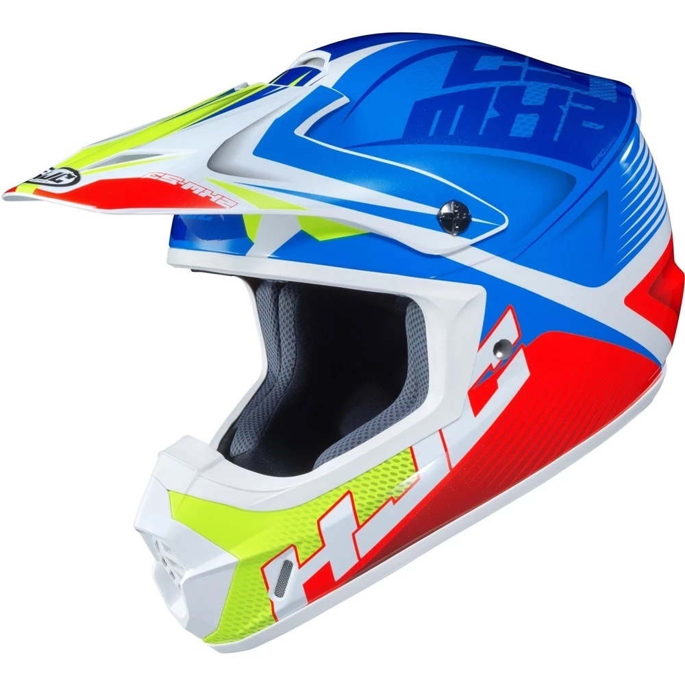 Hot Sale โค๏ธ Plastic Hjc Cs Mx 2 Ellusion Helmet Blue Red White ๐ฅฐ