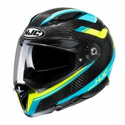 Budget 🛒 Fiber Hjc F70 Carbon Ubis Helmet Aqua Black ⭐