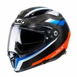 New 🎁 Fiber Hjc F70 Carbon Ubis Helmet Orange Black 👍