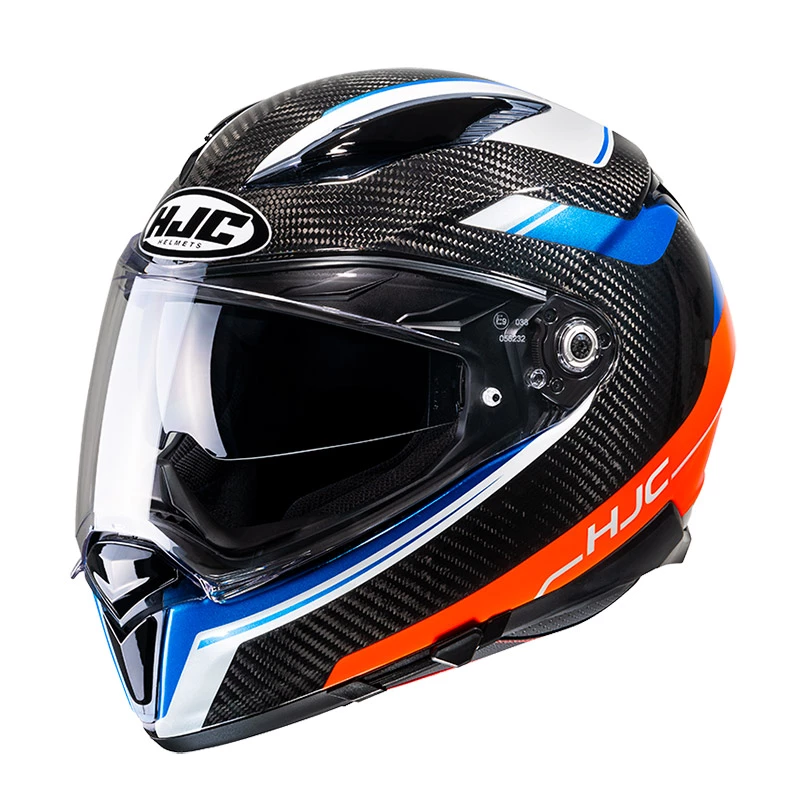New ๐ Fiber Hjc F70 Carbon Ubis Helmet Orange Black ๐