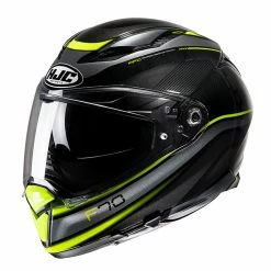 Wholesale ✔️ Fiber Hjc F70 Diwen Helmet Black Yellow 🔔