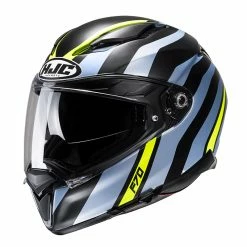 Cheapest 👍 Fiber Hjc F70 Galla Helmet Blue Yellow ✔️
