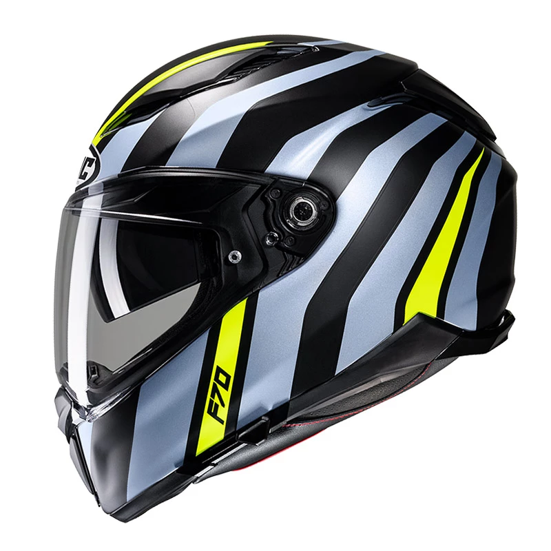 Cheapest 👍 Fiber Hjc F70 Galla Helmet Blue Yellow ✔️ - Image 3
