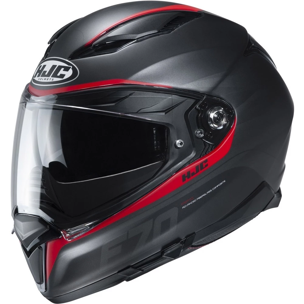 Cheapest π Fiber Hjc F70 Feron Helmet Black Red π€©