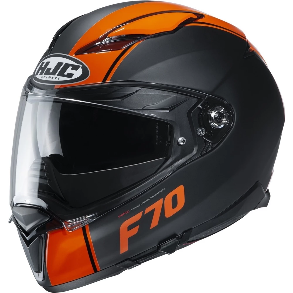Buy 😍 Fiber Hjc F70 Mago Helmet Black Orange 💯
