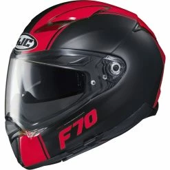 Cheap ⌛ Fiber Hjc F70 Mago Helmet Black Red 👍