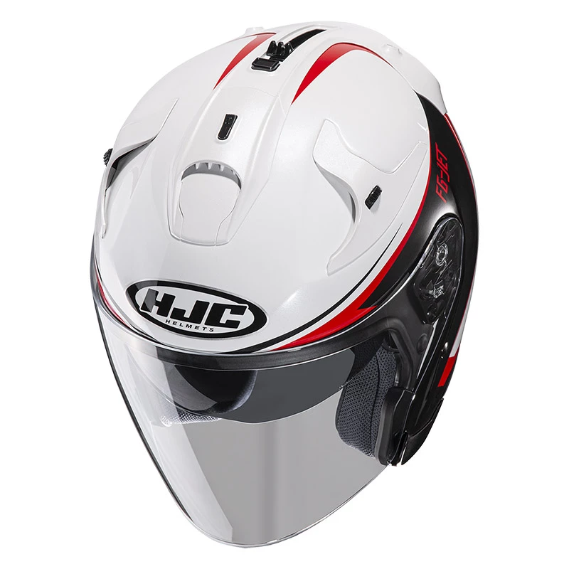 Brand new π Fiber Hjc Fg Jet Balin Helmet White Red π - Image 3