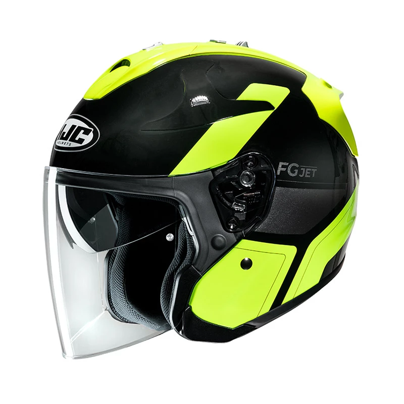 Discount β¨ Fiber Hjc Fg Jet Epen Helmet Black Yellow π
