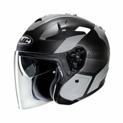 Brand new 💯 Fiber Hjc Fg Jet Epen Helmet Grey Black 😀