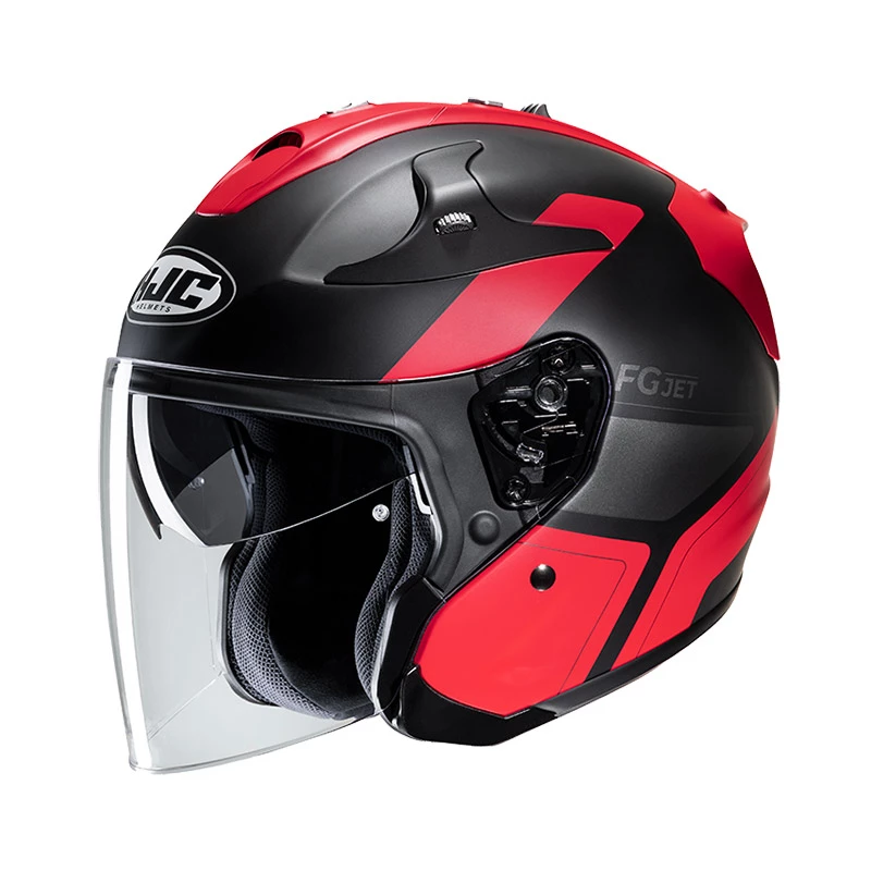 Hot Sale π Fiber Hjc Fg Jet Epen Helmet Black Red β