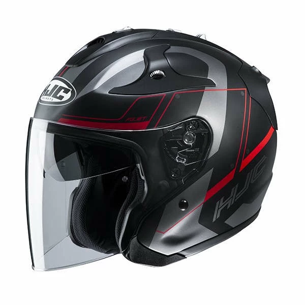 Promo ✨ Fiber Hjc Fg Jet Komina Helmet Red ✨